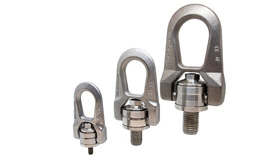 Stainless steel double swivel lifting ring SS.DSR