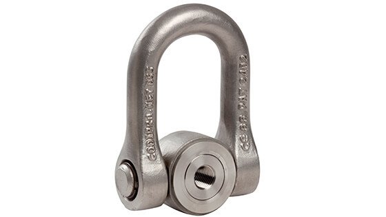Female stainless steel double swivel lifting ring SS.FE.DSS