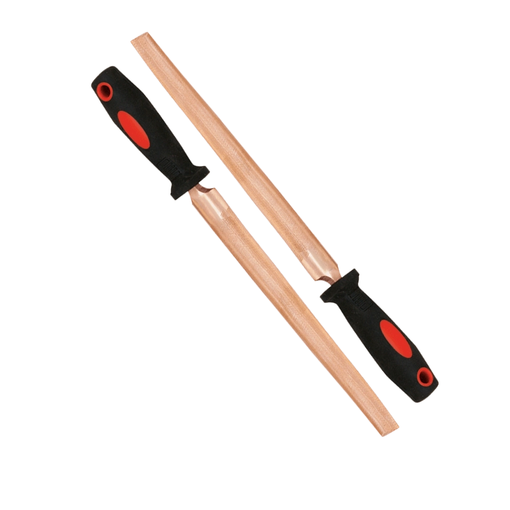 Non-Sparking BeCu Half Round File 6