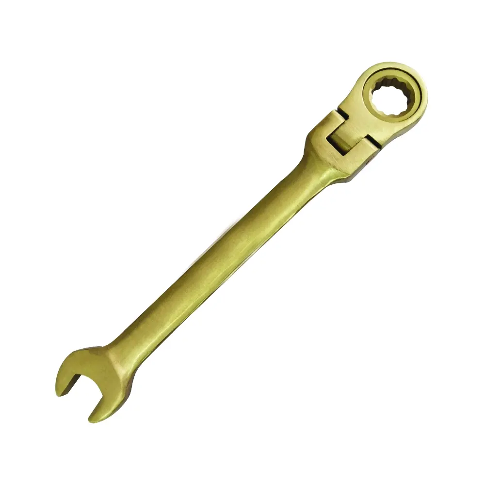 Non-Sparking Swivel Type Ratcheting Combination Wrench 10mm